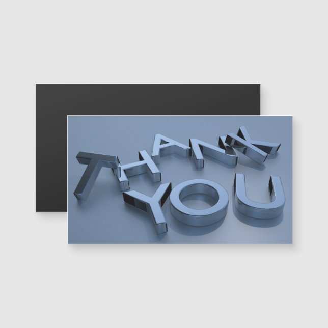 Obrigado Cartões Magnéticos (Frente/Verso)