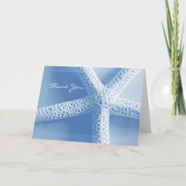 Obrigado Cartões Tema Da Praia (Frente)