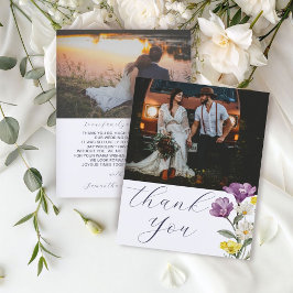 Obrigado Casamento Flores Selvagens Orçamento