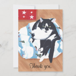 Obrigado Cat Presente Cartões de Natal