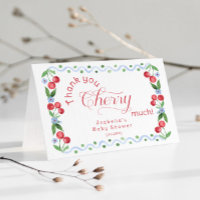 Obrigado Cherry Muito Cartões de agradecimentos de