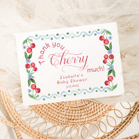 Obrigado Cherry Muito Cartões de agradecimentos el
