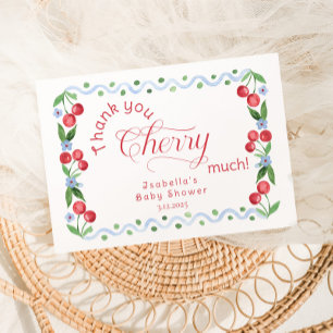 Obrigado Cherry Muito Cartões de agradecimentos el