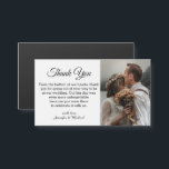 obrigado clássico elegante, seu casamento Magnet<br><div class="desc">foto por freepik.com elegante obrigado clássico de chic você magnete fotográfico de casamento</div>
