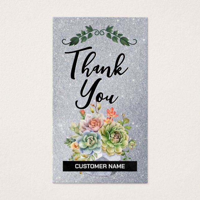 Obrigado Cliente Leal | Flores | Diminuição (Frente)