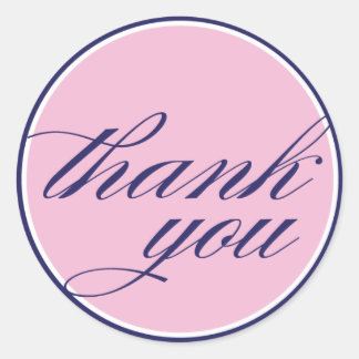obrigado com o adesivo cor-de-rosa do marinho