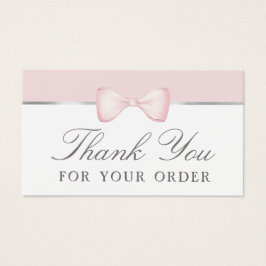 Obrigado cor-de-rosa coquetel com cartão de descon