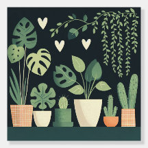 Obrigado Coração Moldada Plantas Verdadeiras