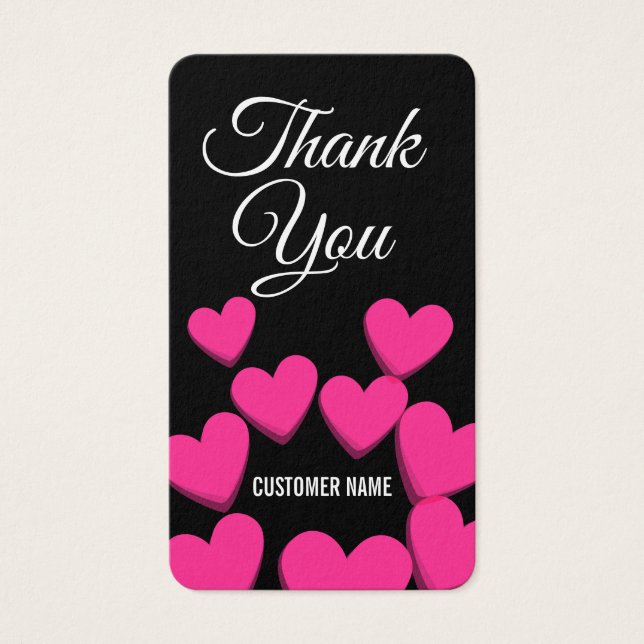 Obrigado Corações Fiéis Do Cliente (Frente)