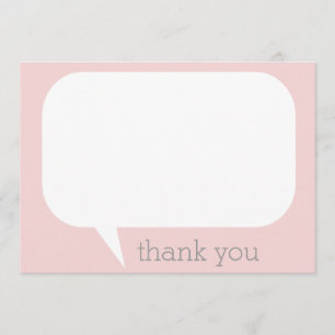 Obrigado da bolha da conversa você notas