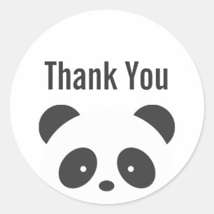 Obrigado da panda você etiquetas