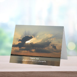 Obrigado da simpatia você cartão de nota -- Por do