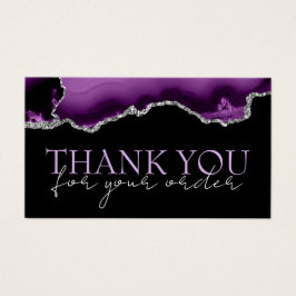 Obrigado de agata prateada roxa você descartou o c