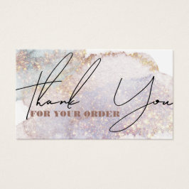 Obrigado de aquarela do Shimmer que você tem cartã