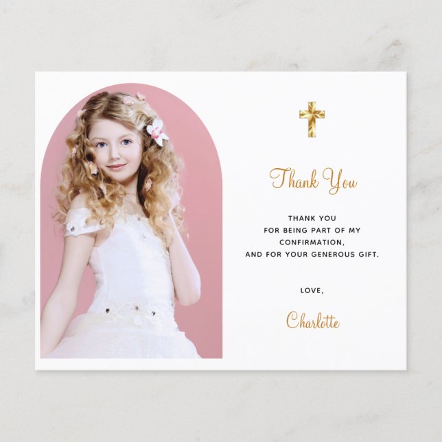 Obrigado de arca de  de foto confirme o orçamento (Frente)