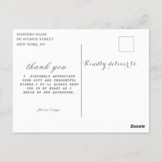 obrigado de cartão postal de graduação que você fa