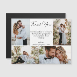 obrigado de casamento 4 fotos colagem na moda magn