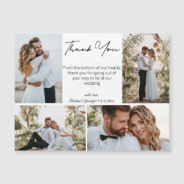 obrigado de casamento 4 fotos colagem na moda magn