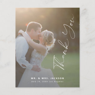 Obrigado de casamento de fotos moderno