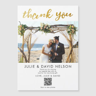 obrigado de casamento, você Código QR