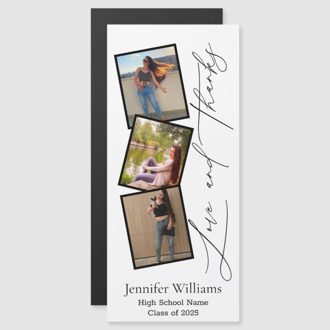 obrigado de fotos da graduação 3 (Frente/Verso)