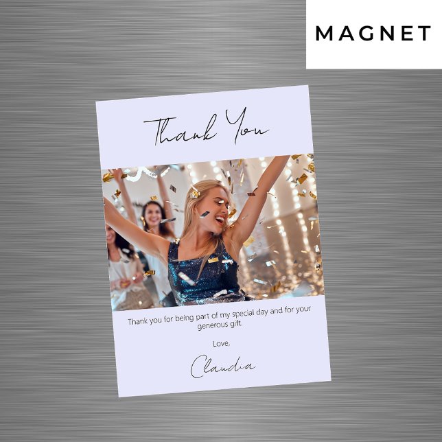 obrigado de fotos lavanda sua placa de ímã (Criador carregado)