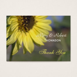 Obrigado de girassol de verão, seu favor de casame