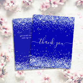 Obrigado de glória azul real do aniversário do orç