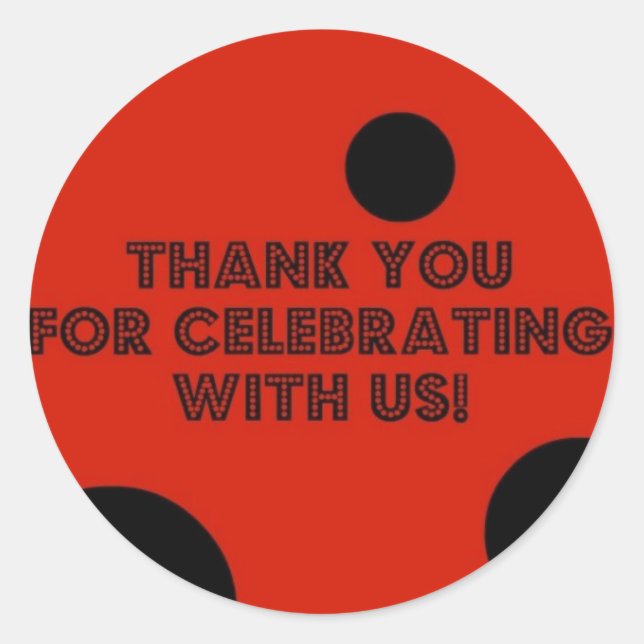 obrigado de ladybug, seu adesivo (Frente)