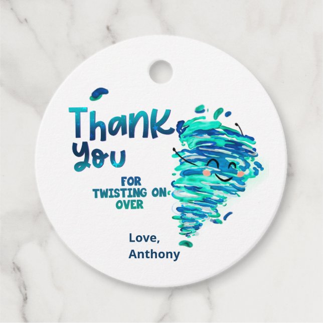 obrigado de tornado, sua etiqueta (Frente)