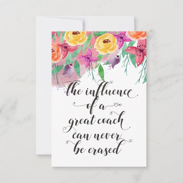 Obrigado de treinador, você oferece o presente do  (Frente)