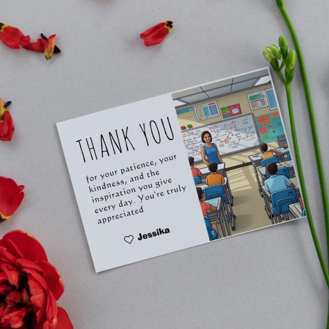 Obrigado Design de Apreciação Elegante do Cartão d (Criador carregado)