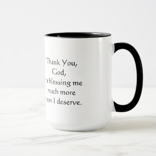 Obrigado, deus - caneca