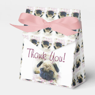 Obrigado do cão do Pug você caixa do favor de