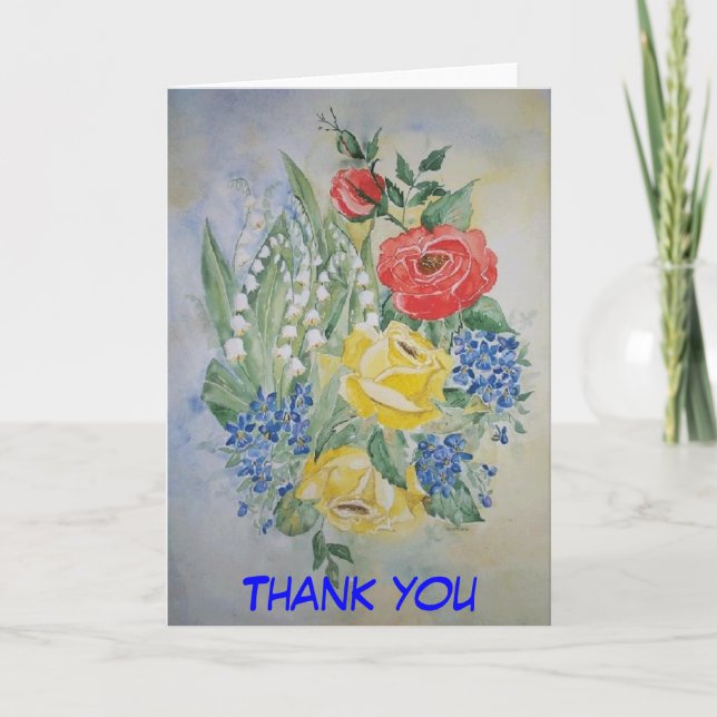 Obrigado do cartão do poema você (Frente)