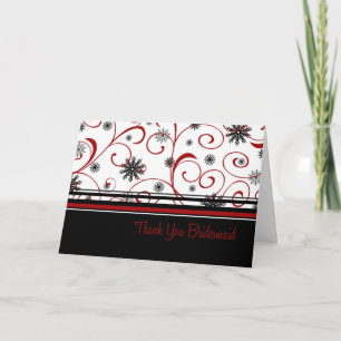 Obrigado do casamento no inverno você cartão da