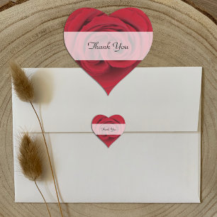 Obrigado do coração você etiquetas --  Rosa