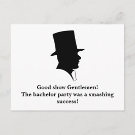 Obrigado do despedida de solteiro você cartão