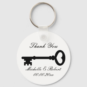 Obrigado do favor do casamento você chaveiro com