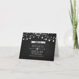 Obrigado do quadro do casamento você cartões