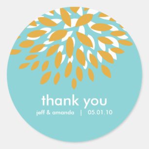 obrigado do sunburst você etiqueta