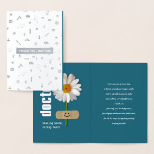 Obrigado, Doutor. Cartões de luxo do Foil Real