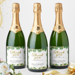 Obrigado Elegante Casamento Emerald Green Eucalypt