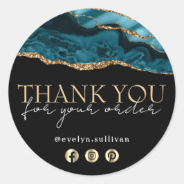 Obrigado elegante de veado, seu adesivo