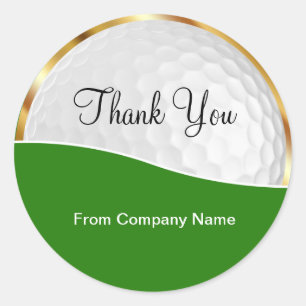 Obrigado elegante do tema do golfe você etiquetas
