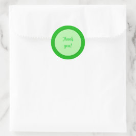 Obrigado em Adesivos de Círculo Verde