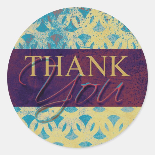 Obrigado Envelope Etiquetas De Selo (Frente)