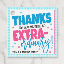 Obrigado Etiqueta de presentes