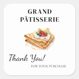 Obrigado Etiqueta para Café e Bakery pequenas empr