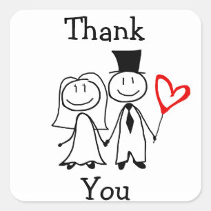 "Obrigado" etiqueta para o obrigado Wedding você